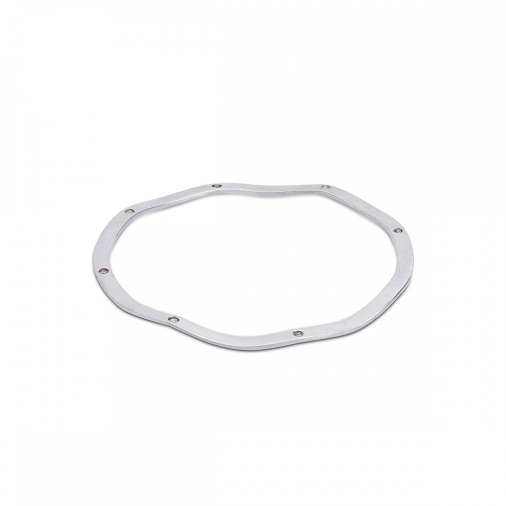 Pulsera Esclava Ondas Diamante Black