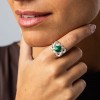 Anillo KNUT LOV Malaquita