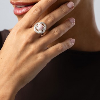 Anillo KNU LOV Rodonita