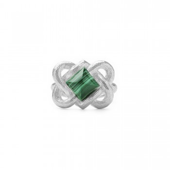 Anillo KNUT LOV Malaquita