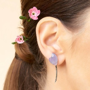 Pendientes Pétalos calcedonia Pendientes Pétalos calcedonia