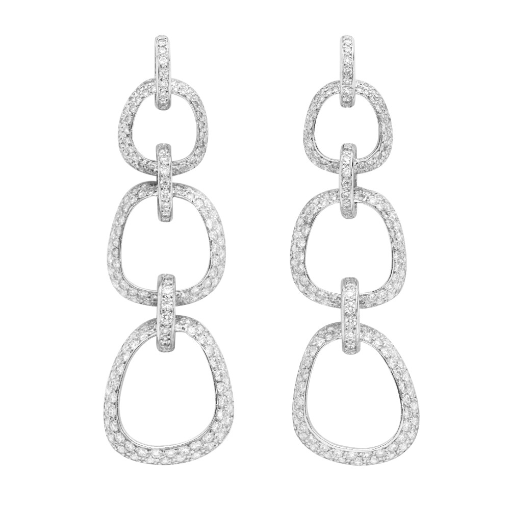 Pendientes Rondelle diamantes