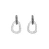 Pendientes Rondelle oro blanco pavé Pendientes Rondelle oro blanco pavé