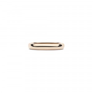 Alianza oro rosa fina para mujer