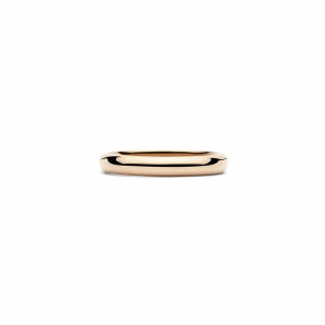 Alianza oro rosa fina para hombre