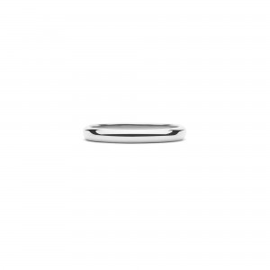 Alianza platino fina para hombre