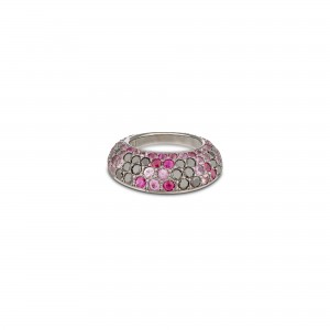 Anillo Cuenco diamantes negros