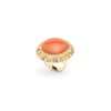 Anillo Disco oro amarillo coral