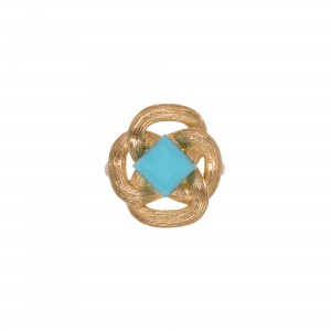 Anillo Knut turquesa