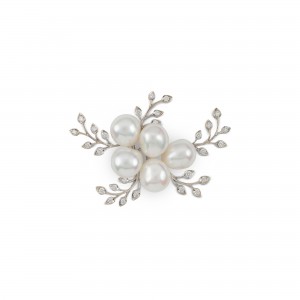 Broche Flor perlas Broche Flor perlas