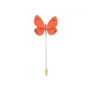 Broche Mariposa coral