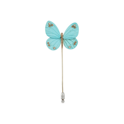 Broche Mariposa turquesa 