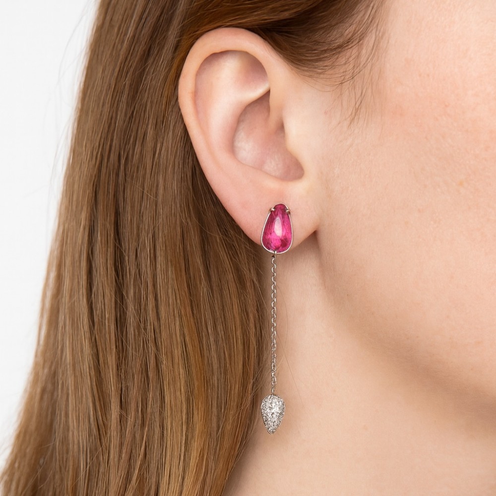 Pendientes Cadena Turmalina