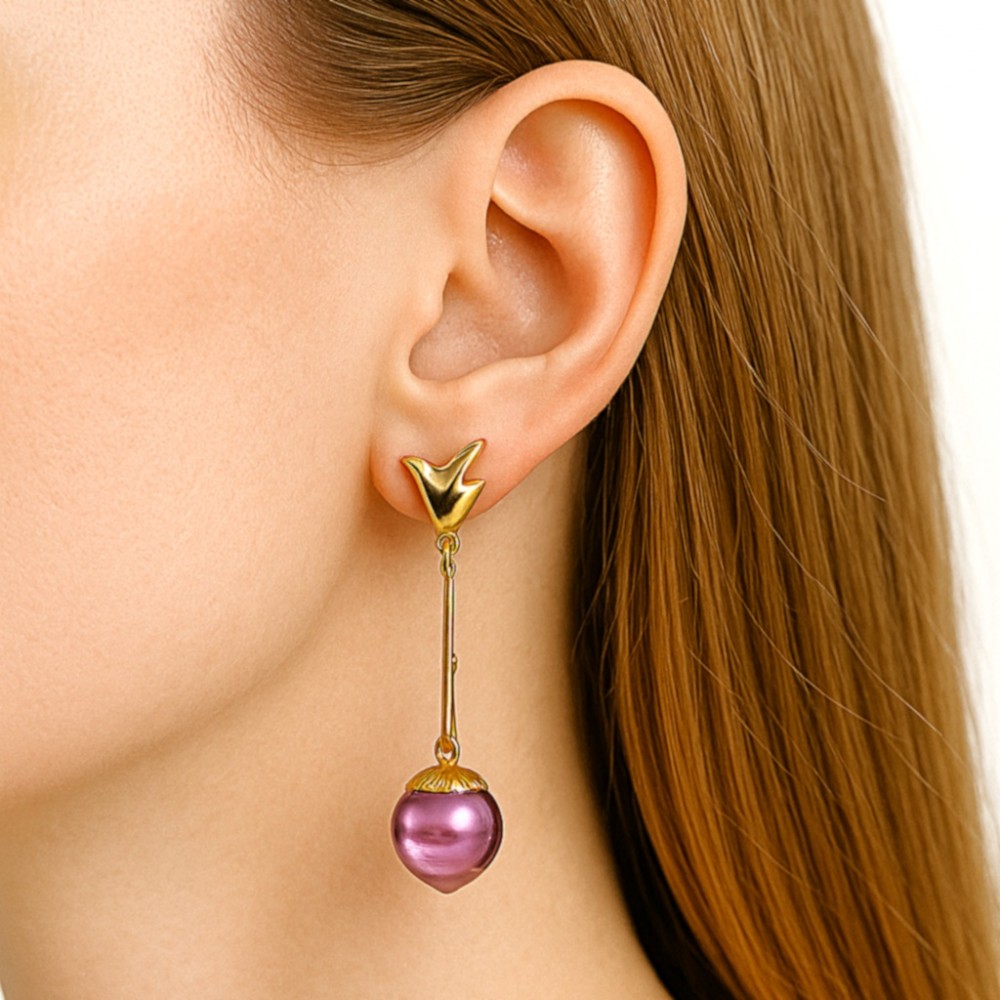 Pendientes Oja de Castaño