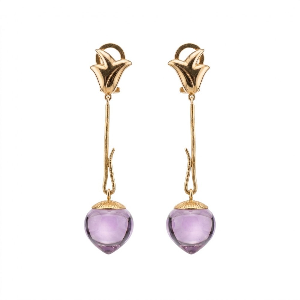 Pendientes Hoja de Castaño