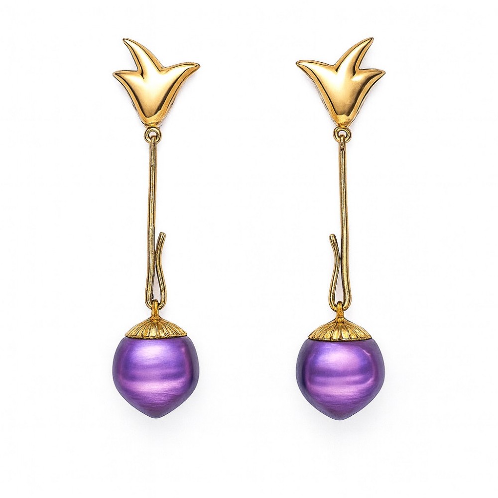 Pendientes Oja de Castaño