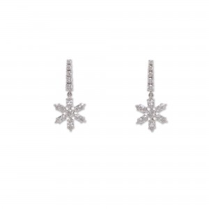 Pendientes flor diamantes Pendientes flor diamantes
