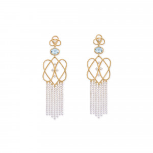 Pendientes Knut aguamarinas Pendientes Knut aguamarinas