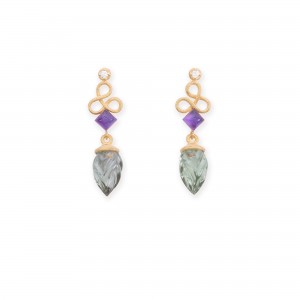 Pendientes Knut calcedonias Pendientes Knut calcedonias
