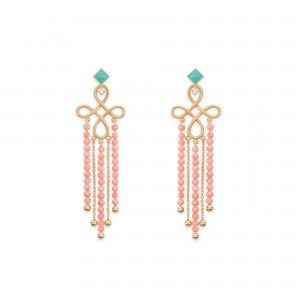 Pendientes Knut coral Pendientes Knut coral
