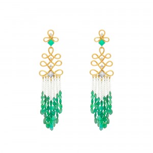 Pendientes Knut crisoprasa Pendientes Knut crisoprasa