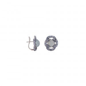 Pendientes Knut nudo celta aguamarina  Pendientes Knut nudo celta aguamarina