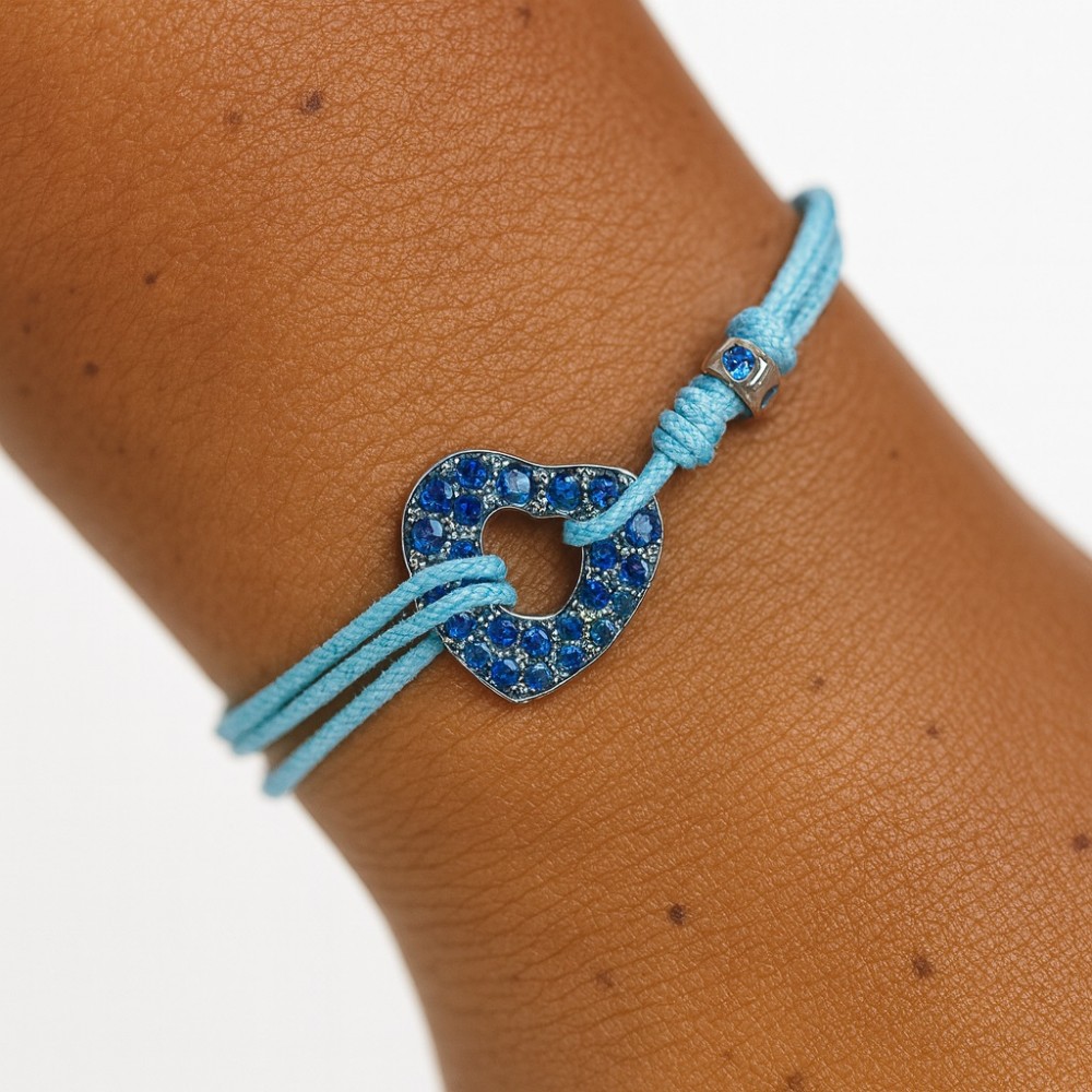 Pulsera Moneda China Zafiros