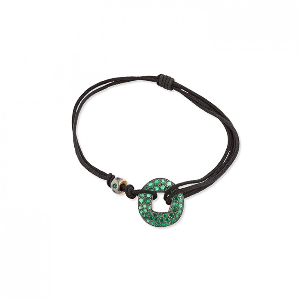 Pulsera Moneda China Esmeraldas