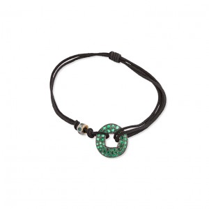 Pulsera Moneda China Esmeraldas