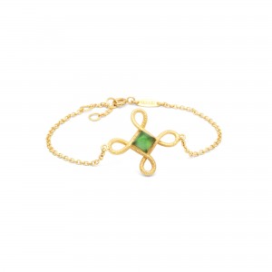 Pulsera Knut con turmalina verde Pulsera Knut con turmalina verde