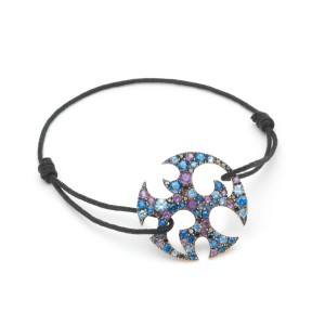 Pulsera Tattoo diamantes, zafiros y amatistas Pulsera Tattoo diamantes, zafiros y amatistas