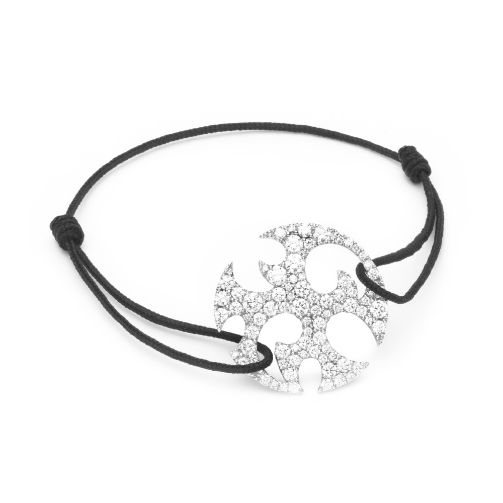 Pulsera Tattoo mediana con diamantes